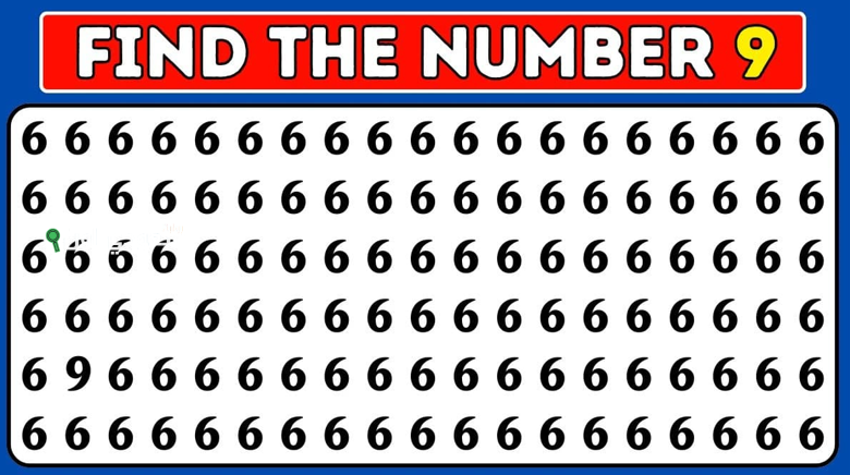 جرب تعرف مكان الرقم 9 بين الأرقام في 5 ثواني.. اختبار هيكشفلك دقة نظرك وتركيزك في أقل من دقيقة
