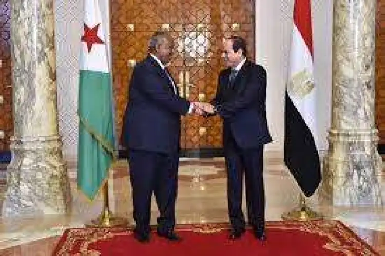 الرئيس السيسى يصل جيبوتى