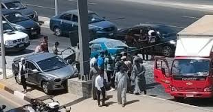 تصادم 5 سيارات