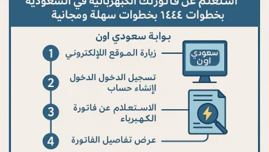 فاتورة الكهرباء برقم العداد 1446