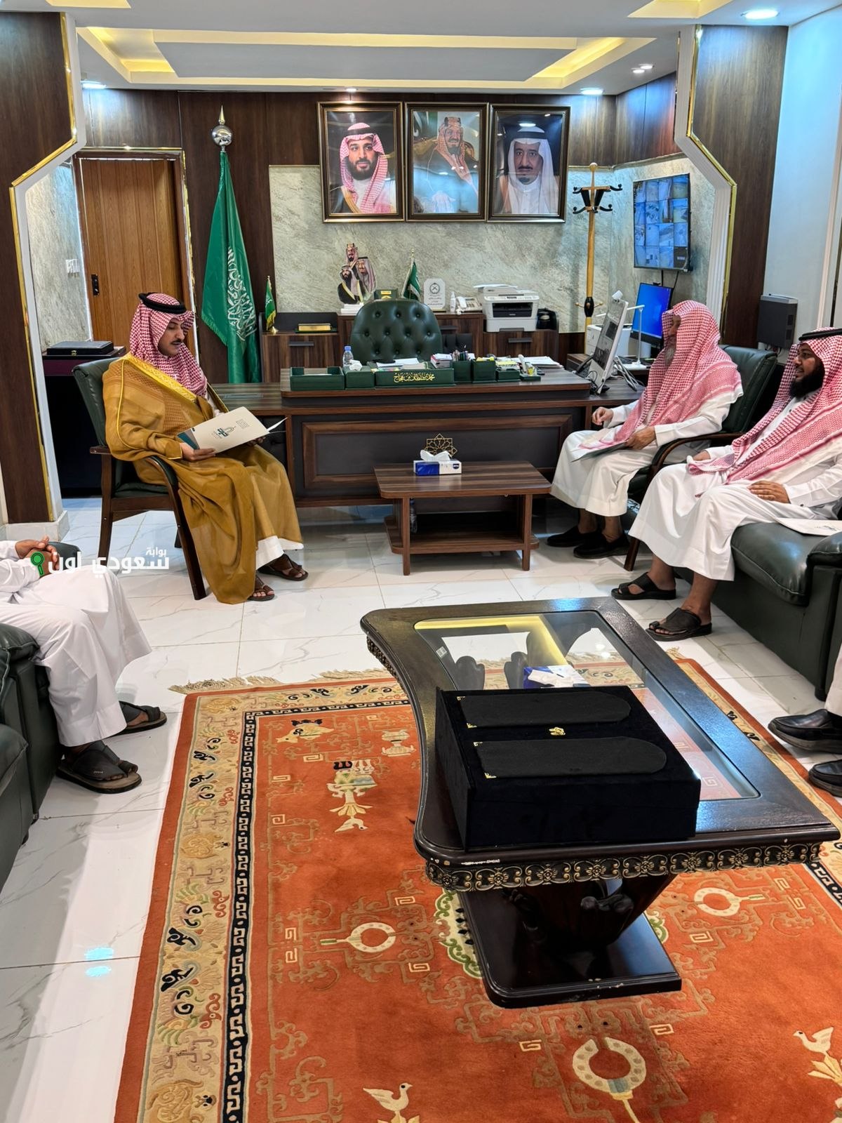 زيارة رئيس وأعضاء جمعية الدعوة والإرشاد لمحافظ الحرث