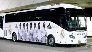حافلة ريال مدريد تصل برشلونة