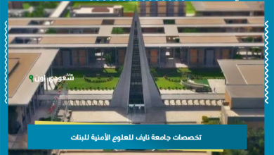 تخصصات جامعة نايف للعلوم الأمنية للبنات