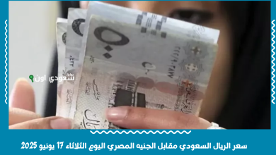 سعر الريال السعودي مقابل الجنيه المصري اليوم الثلاثاء 17 يونيو 2025