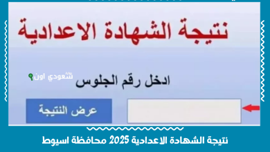 نتيجة الشهادة الاعدادية 2025 محافظة اسيوط