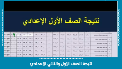 نتيجة الصف الاول والثاني الاعدادي