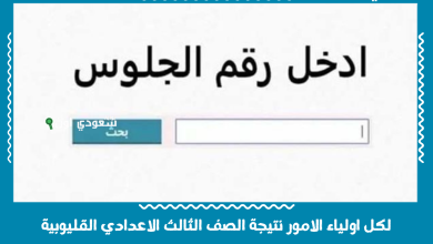 لكل اولياء الامور نتيجة الصف الثالث الاعدادي القليوبية