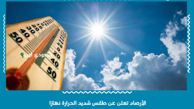الأرصاد تعلن عن طقس شديد الحرارة نهارًا