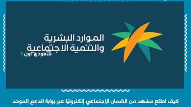 كيف اطلع مشهد من الضمان الاجتماعي إلكترونيًا عبر بوابة الدعم الموحد