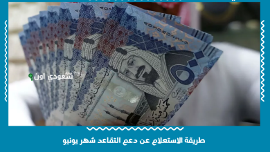 طريقة الاستعلام عن دعم التقاعد شهر يونيو