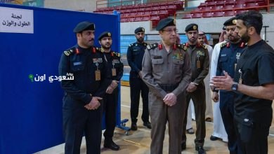 وكيل وزارة الداخلية للشؤون العسكرية يقوم بتفقد لجان التقديم لدورة تأهيل الضباط الجامعيين
