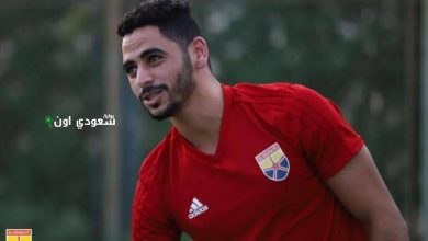 محمود الجزار مدافع فريق البنك الأهلي