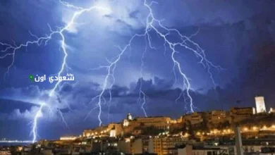 أمطار رعدية وأتربة في أربع مناطق