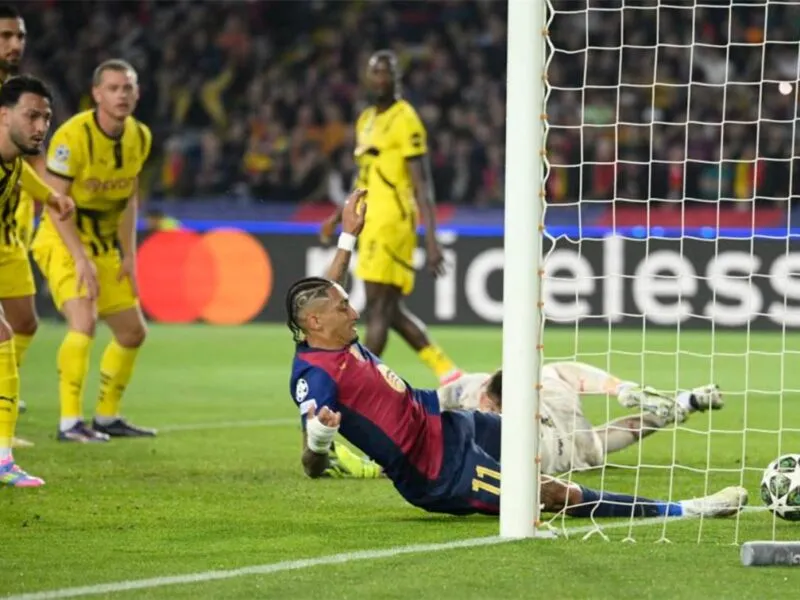 هدافي برشلونة ودورتموند