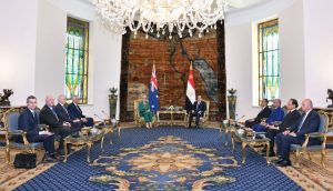 السيسي يستقبل الحاكم العام لأستراليا