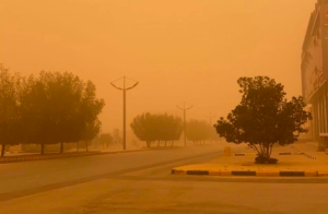 غبار واتربه مثاره بعدد من مناطق نجران