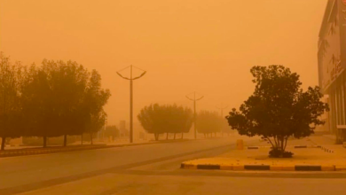 غبار واتربه مثاره بعدد من مناطق نجران