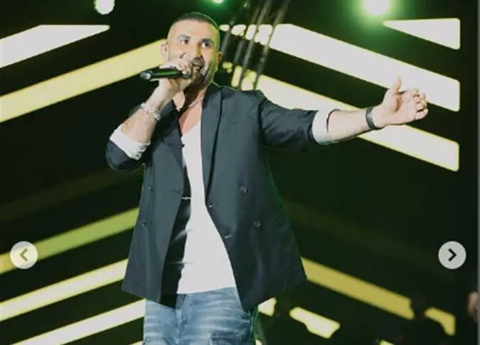 النجم احمد سعد حفله الكبير في مدينة العلا السعوديه