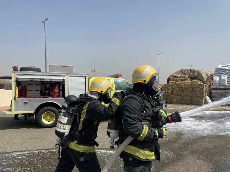 فرضية حريق بسوق الأعلاف في أضم