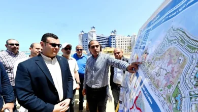 وزير الإسكان يتفقد طرق مارينا