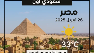درجات الحرارة اليوم