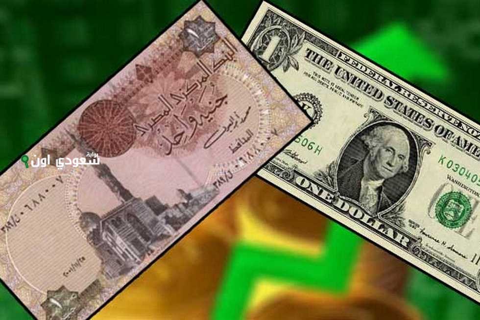 سعر صرف الدولار الأمريكي أمام الجنيه المصري اليوم