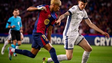 برشلونه يتعادل 3-3 مع إنتر ميلان