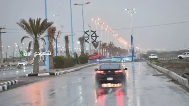 أمطار متفرقة تسجلها منطقة جازان