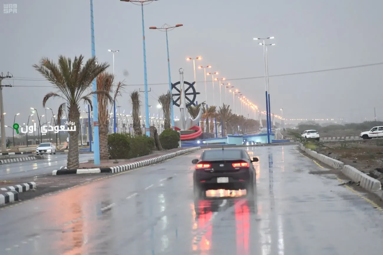 أمطار متفرقة تسجلها منطقة