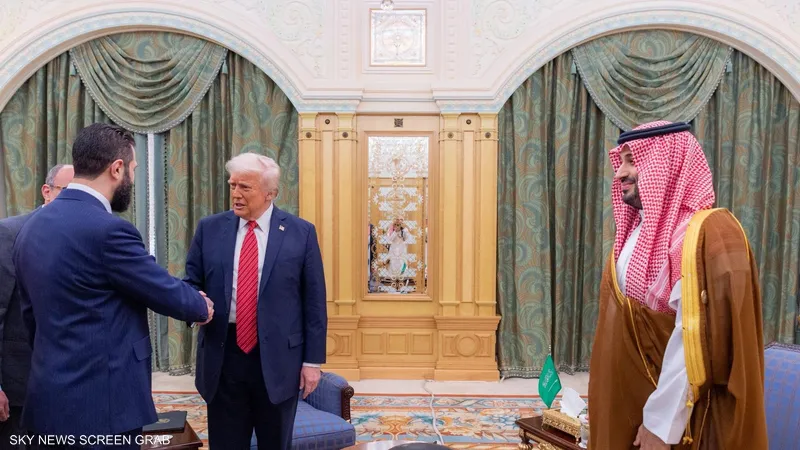 ترمب والشرع في الرياض