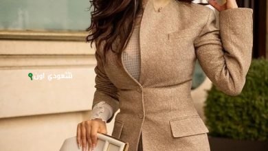 مي عمر تتألق بإطلالة عصرية جذابة