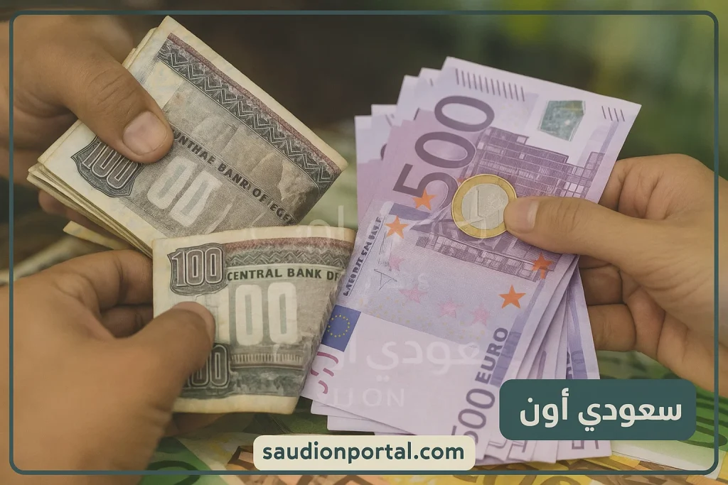 سعر اليورو اليوم مقابل