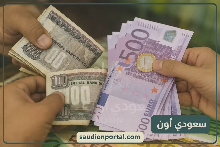 سعر اليورو اليوم مقابل الجنيه