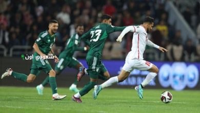 المنتخب السعودي يواجه المنتخب الأردني