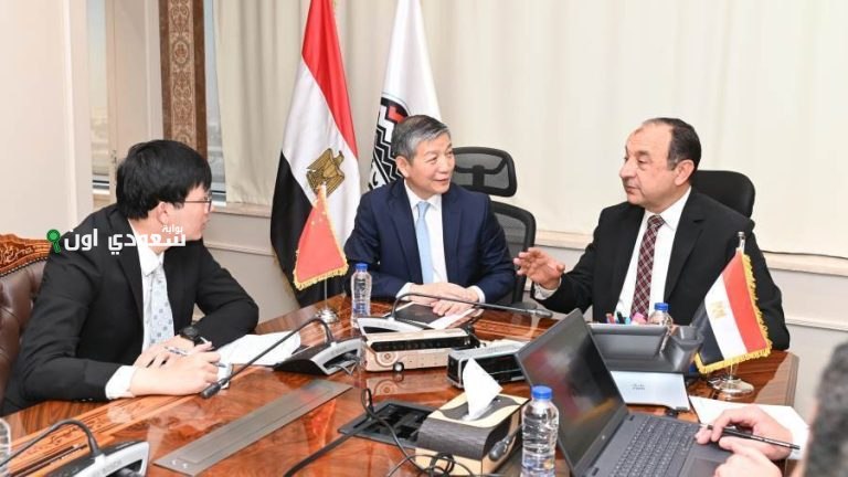 وزير قطاع الأعمال يستقبل السفير الصيني