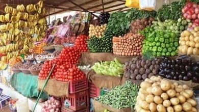 أسعار الخضروات والفاكهة بسوق العبور