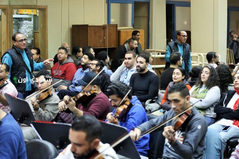 بروفات فرقة الموسيقى للتراث تحت قيادة المايسترو محمد الموجي
