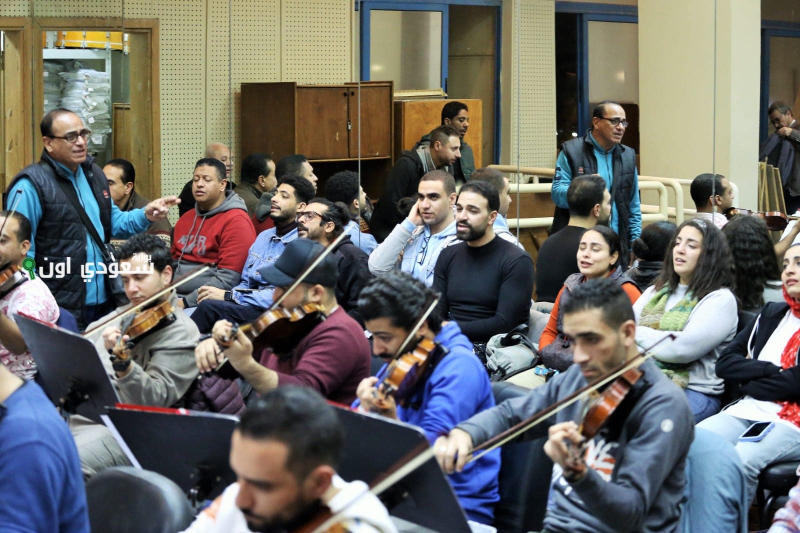 بروفات فرقة الموسيقى للتراث تحت قيادة المايسترو محمد الموجي