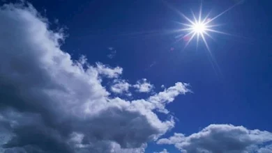 الأرصاد طقس مائل للحرارة وأمطار