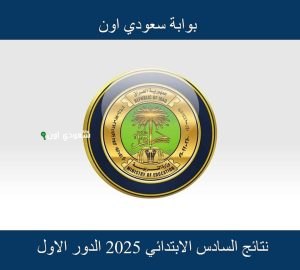 نتائج السادس الابتدائي 2025