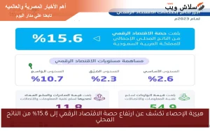 ارتفاع حصة الاقتصاد الرقمي في الناتج المحلي بنسبة 15 6%