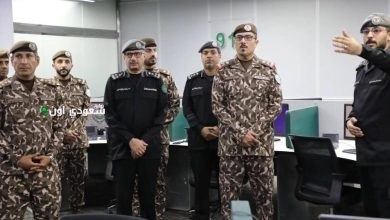 زيارة اللواء الحربي لمركز العمليات الأمنية