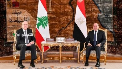 الرئيس السيسي ورئيس لبنان