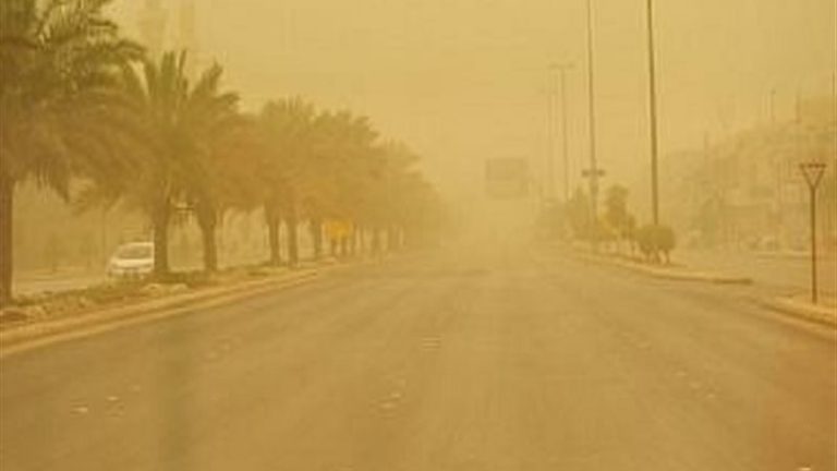 الأرصاد الجوية نشاط للرياح المثيرة للرمال والأتربة وتأثيرات