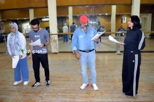 بروفات مسرحية "الملك وأنا"