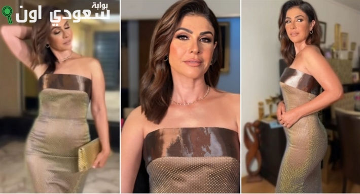 بسمة تتألق بفستان جريء