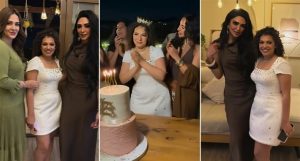 احتفلت الفنانة رحمة أحمد بعيد ميلادها
