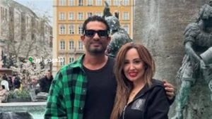 عمرو سعد ينشر صورة رومانسية مع زوجته