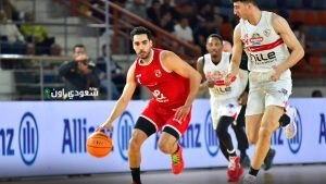 تأهل فريق الأهلي إلى نهائي دوري السوبر لكرة السلة