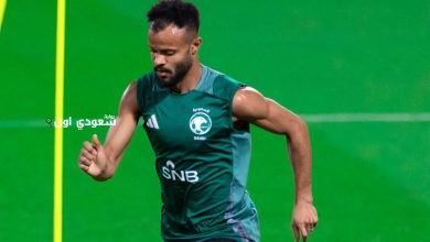 الظهير الأيمن للمنتخب السعودي علي مجرشي يشارك في تدريبات الأخضر استعدادًا لمباراتين حاسمتين
